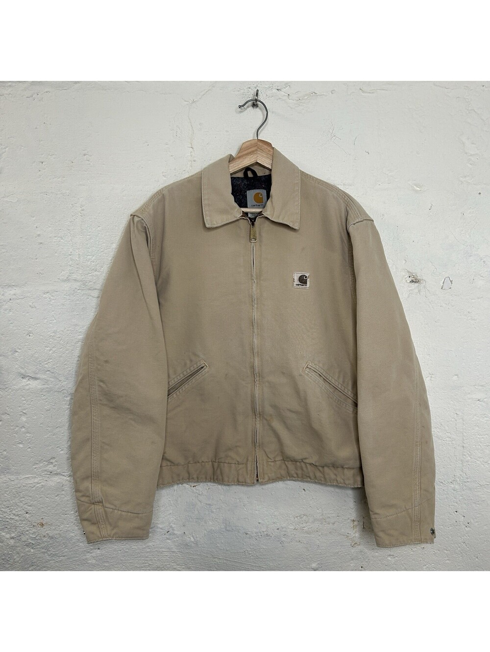 Vintage Carhartt Blanket-Lined Detroit Jacket “Wheat” J146 WET Men's Medium